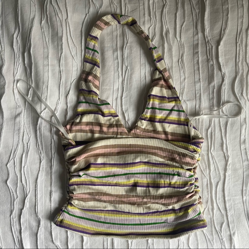 AFRM Multi Color Halter Top - Picture 5 of 6